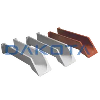 Gocciolatoio Aperto in Marmoplastica Rosso 270 x 80 30 pz.