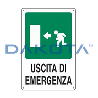 Uscita Emergenza Sinistra 20 x 30