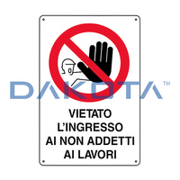 Vietato Ingresso non Addetti ai Lavori 20 x 30
