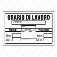 Orario di Lavoro 20 x 30