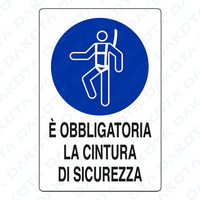 ï¿½ Obbligatorio Cintura di Sicurezza 40 x 60