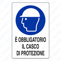 ï¿½ Obbligatorio Casco di Protezione 40 x 60