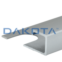 Profilo Alluminio Terminale Satinato dimensioni h 11,0 x 2.700 confezione da 54 m