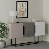 Madia Tontini 3 ante colore tortora cemento bianco 150 cm