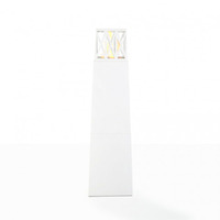 Camino a bioetanolo da giardino per esterno Vulcano Bianco 40x40x145