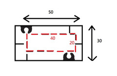 Piantana in Alluminio H 105 cm per Pannello Riempitivo - 2