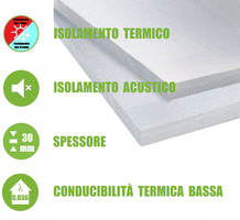 10 Pannelli in EPS 'Polistirene Espanso Sinterizzato' per Isolamento Termico/Acustico -100x50x5 cm