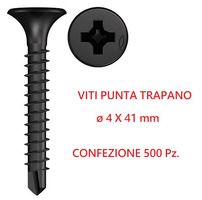 Viti Punta Trapano Per Lastra GYPSOTECH® EXTERNA LIGHT - Accessori per Cartongesso - (Ø 4 X 41mm) - 