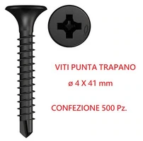 Viti Punta Trapano Per Lastra GYPSOTECH® EXTERNA LIGHT - Accessori per Cartongesso - (Ø 4 X 41mm) -