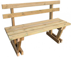 Set Tavolo più 2 Panche Italfrom Pic-Nic in Legno di Pino impregnato - 4