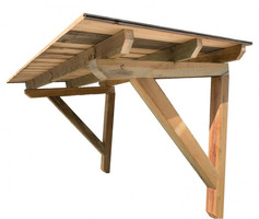 Pensilina ITALFROM in Legno di Pino impregnato 205 cm x 115 cm x 113 cm H - 2