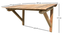 Pensilina ITALFROM in Legno di Pino impregnato 205 cm x 115 cm x 113 cm H - 3