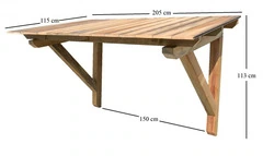 Pensilina ITALFROM in Legno di Pino impregnato con Copertura con Tegole Canadesi 205 cm x 115 cm x 1 - 3