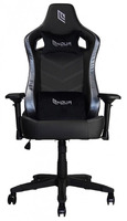 Sedia Ufficio/Gaming NOUA LOU L7 in Pelle Black/Silver con Braccioli 4D e Schienale Inclinabile - 2