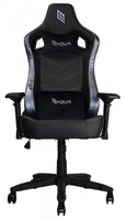 Sedia Ufficio/Gaming NOUA LOU L7 in Pelle Black/Silver con Braccioli 4D e Schienale Inclinabile - 2