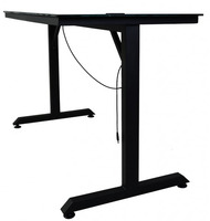 Scrivania Ufficio/Gaming NOUA DUK RGB 120X60 cm con Top in Vetro Temperato - 5