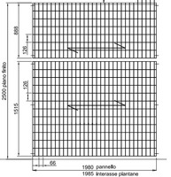 Pannelli Recinzione in Grigliato Zincato a Caldo per Impianti Sportivi- Maglia:mm126X66 - Misura:mm1 - 2