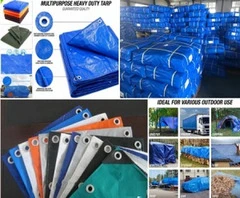 TELONE DI COPERTURA IMPERMEABILE VERDE IN POLIETILENE ITALFROM C/OCCHIOLI MT 2X3 - 2