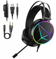 Cuffie Gaming NOUA REAPER USB/Jack 3,5 mm con Microfono Flessibile & Illuminazione RGB