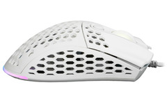 Mouse Gaming Ottico USB NOUA MYST Bianco RGB Pixart 3325 con 7 Tasti 10000DPI Regolabili - 3