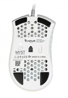 Mouse Gaming Ottico USB NOUA MYST Bianco RGB Pixart 3325 con 7 Tasti 10000DPI Regolabili - 4
