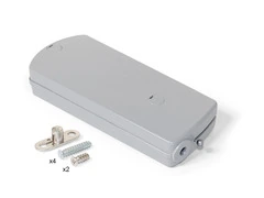 Emuca Microwinch Meccanismo a porta incernierata, 6 kg, Acciaio e Tecnoplastica, Grigia