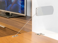 Emuca Microwinch Meccanismo a porta incernierata, 14 kg, Acciaio e Tecnoplastica, Grigia - 2