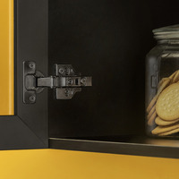 Emuca Lotto di 20 cerniere collo dritto X91 con chiusura soft e Basetta a vite, altezza 0, Acciaio,  - 2