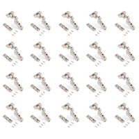 Emuca Lotto di 20 cerniere collo alto X91 con chiusura soft e Basetta a vite, altezza 1, Acciaio, Ni