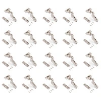 Emuca Lotto di 20 cerniere collo alto X91 con chiusura soft e Basetta a vite, altezza 1, Acciaio, Ni