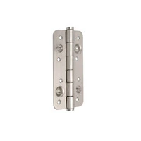 Emuca Lotto di 5 cerniere per porte di sicurezza, 150x80 mm, cerniere anti-leva con bordi arrotondat - 2