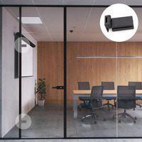 Emuca Cerniera per anta in vetro, cerniera orizzontale con forcella da 40 mm, per anta da 8-12 mm, a - 2