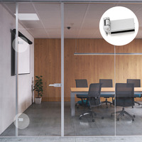 Emuca Cerniera per anta in vetro, cerniera orizzontale con forcella da 40 mm, per anta da 8-12 mm, a - 2