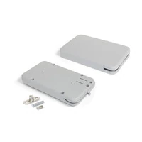 Emuca Meccanismo per porta a battente Miniwinch con coperchio, 10 kg, Acciaio e Tecnoplastica, Grigi