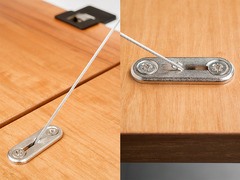 Emuca Meccanismo per porta a battente Miniwinch con coperchio, 14 kg, Acciaio e Tecnoplastica, Grigi - 3