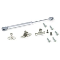 Emuca Lotto di 10 braccetti per porte elevabili H, 11 kg, corsa 80 mm, con agganci, Acciaio e Tecnop - 2