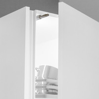 Emuca Lotto di 10 serrature per porte Push Latch da avvitare, Tecnoplastica, Grigia - 3