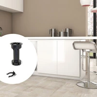 Emuca Lotto di 10 kit di piedini regolabili per mobile Bone, con base preassemblata, altezza 100 mm, - 3