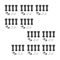 Emuca Lotto di 10 kit di piedini regolabili per mobile Bone, con base preassemblata, altezza 150 mm,