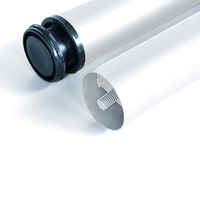 Emuca Lotto di 4 gambe per tavolo, diametro 60mm, H 830mm, Acciaio, Verniciato bianco - 6
