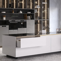 Emuca Cassetto esterno Vertex con regolazione 3D altezza 131mm, 40kg, profondità 450mm, Acciaio, Ver - 3