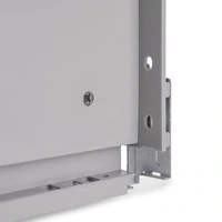 Emuca Cassetto esterno Vertex con regolazione 3D altezza 131mm, 40kg, profondità 500mm, Acciaio, Ver - 6