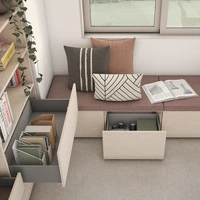 Emuca Cassetto esterno Vertex con regolazione 3D altezza 178mm, 40kg, profondità 450mm, Acciaio, Ver - 2