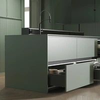 Emuca Cassetto esterno Vertex con regolazione 3D altezza 178mm, 40kg, profondità 500mm, Acciaio, Gri - 2