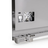 Emuca Cassetto esterno Vertex con regolazione 3D altezza 93mm, 40kg, profondità 300mm, Acciaio, Vern - 5