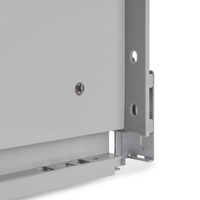 Emuca Cassetto esterno Vertex con regolazione 3D altezza 93mm, 40kg, profondità 300mm, Acciaio, Vern - 6