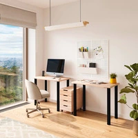 Emuca Lotto di 4 gambe per tavolo, diametro 60mm, H 830mm, Acciaio, Verniciato nero - 7