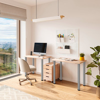 Emuca Lotto di 4 gambe per tavolo, diametro 60mm, H 830mm, Acciaio, Verniciato alluminio - 7