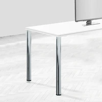 Emuca Lotto di 4 gambe per tavolo, diametro 60mm, H 830mm, Acciaio, Verniciato alluminio - 11