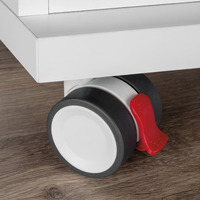 Emuca Lotto di 4 ruote Bowl 2 con piastra di montaggio, diametro 50 mm, Acciaio e Tecnoplastica - 3